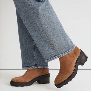 Madewell Gwenda Platform Ankle Boot NWT Size 7.5 Toffee Tan